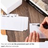 Horizontal Trading Card Dividers 3 x 3.8 inch, Plastic Divider Cards, White Card Dividers with Labels, Card Dividers for Sport Game Playing Cards (100 Pieces)