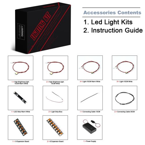 BrickBling LED Lighting Compatible with Lego City Command Rover and Crane Loader Outer Space Toy Building Set; New 2024 Light kit Compatible with Lego Crane Loader 60432-No Model