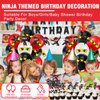 Ninja Birthday Party Decorations Ninja Happy Birthday Banner Ninja Cupake Topper Balloons Baby Shower Party Decoration Supplies