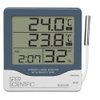 Sper Scientific Digital Indoor/Outdoor Thermometer with Hygrometer & Clock 800015 - Large LCD Display Weather Station with Humidity Memory Function & Outdoor Sensor for Home Office Greenhouse - 4 pc