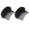 2Pcs Charming Bump It Up Volume Inserts Hair Comb Do Beehive Hair Stick Bun Maker Tool Hair Base Styling Accessories for Women Lady Girl (Black)