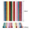 KEILEOHO 280 PCS Colored Glitter Hot Melt Glue Sticks, 14 Colors Mini Glue Sticks, Mini Hot Glue Sticks for Arts Crafts, Home Repair, Holiday Crafts
