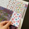 ZDDPDJ Flower Release Papers for Diamond Painting, Pack of 60 Reusable Floral Sheets (10.5x7.4cm)
