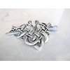 Generic Silver celtic knot metal viking filigree hair slide stick clip barrette