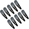 48-Pack Black Barrettes 2 Inches Metal Snap Hair Clips Tik Tik Clips Accessories for Girls, Kids, and Women, Value Pack