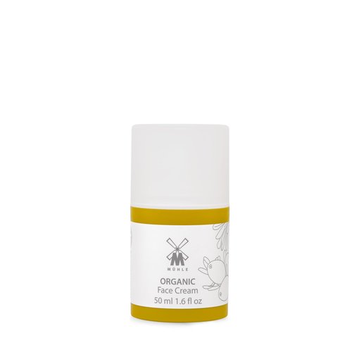 MÜHLE ORGANIC Face Cream | Natural Moisturizer w Shea Butter, Aloe Vera & Essential Oils | For All Skin Types | BDIH Certified | 100% Vegan |50mL (1.69 oz) Bottle