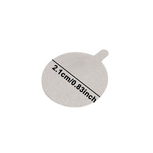 Honbay 600PCS Disposable Eyelash Glue Holder Pallet Sticker Waterproof Foil Eyelash Extension Glue Stickers Pads for Makeup (21mm)