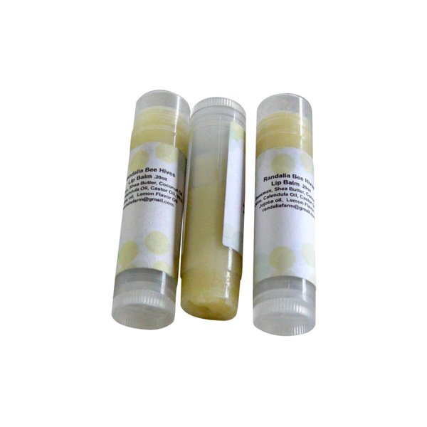 Set of 3 Lip Balm, Lemon, Randalia Bee Hives