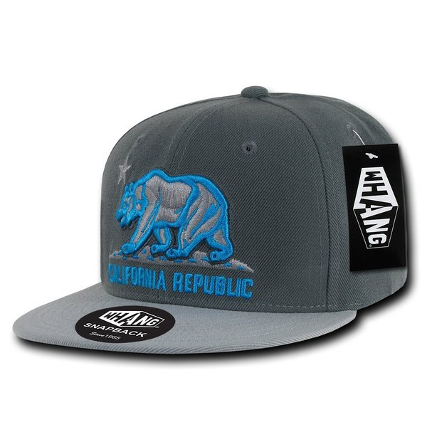 WHANG mens Flat baseball caps, Charcoal/Grey