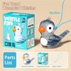 Kids Toys Bird Whistle with Lanyard Fidget Toys Plastic Whistle Party Favors for Kids 4-8 Birthday Gifts (Blue)