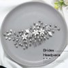 YBSHIN Silver Wedding Hair Accessories for Brides Flower Hair Comb Rhinestone Bridal Comb Headpieces Crystal hair bands Pearl headpiece for Women