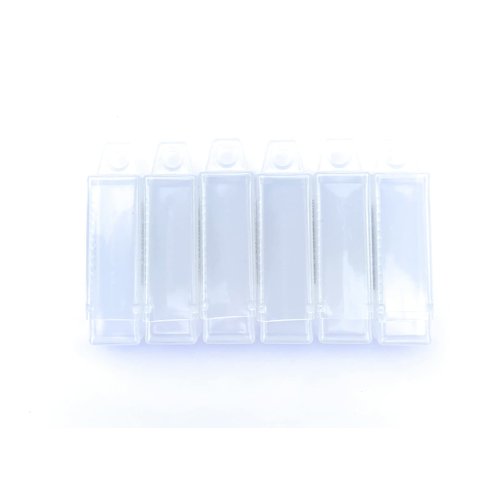 FTG USA 6 Piece Drill Bit Cases Designed as Storage Container for Adjustable Countersink Drill Bits, Small Containers, Plastic Boxes Used as Storage Case for Replacement Drill Bits