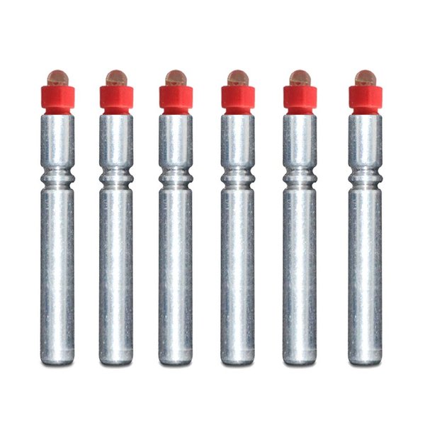 E-Arc 6PCS-LED Bobber Light Replacement Battery for Archery Nocks, Fishing (Red)
