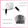 DaFeng Lash Clusters 280Pcs Eyelash Extension Kit 40D Curl 9-16mm Eyelash Clusters Lash Extension Kit, DIY Lash Extensions for Self Application at Home（280pcs-40D-0.07D-9-16MIX）