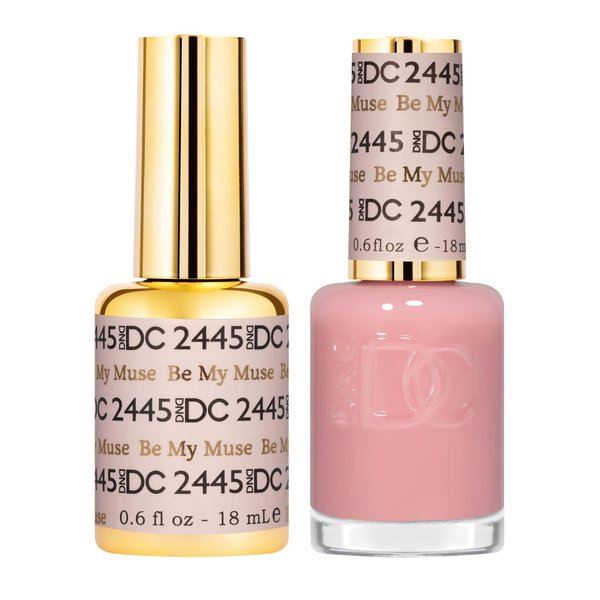 DND Gel DC Sheer Polish Set - 1 each of Gel Polish and Nail Polish, Be My Muse, 0.5 Fl Oz