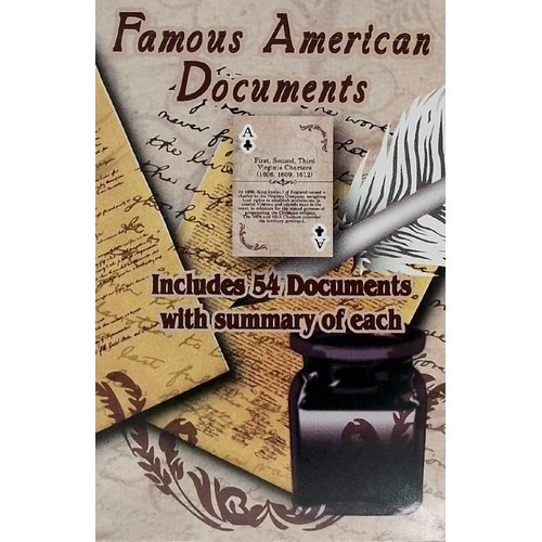 Famous American Documents Souvenir Playing Cards