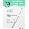 MIND UP Cat Toothbrush Cylinder Head | 360-Degree Toothbrush for Lovely cat | Length 6 in Bristle Diameter 0.49 in