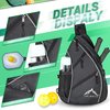 Himal Pickleball Bag-Adjustable Pickleball,Tennis,Racketball Sling Bag-Pickleball Backpack with Water Bottle Holder for Men (black)