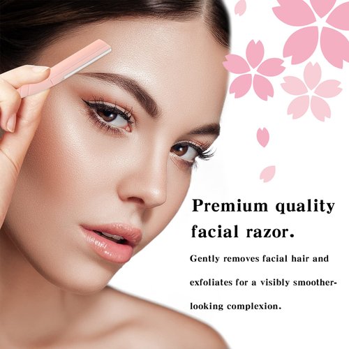 Eyebrow Razor Dermaplaning Tool Sangle Sopffy 6 Pcs Face Razors for Women Sensitive Skin Eyebrow Trimmer Facial razor Face shavers with Safety Cover for women Skincare