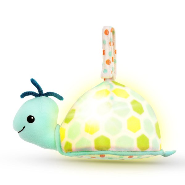 B. toys- B. baby- Baby Glowable Soothing Plush Turtle with Lights & Sounds- Glow Zzzs Turtle Shellé0 Months +