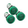 Digital Led Display Indicator Light Counter 22mm, Measuring Range 0-99999, Signal Light for Mount Panels - AD101-22CT Model, Circle Panel, Green (3 Pack)