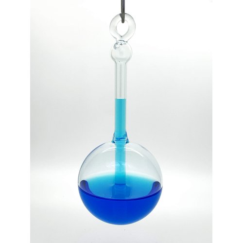 Glassic Gifts® Hanging Goethe Weather Ball Barometer Glass Ornament