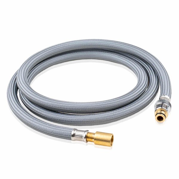 Faucet Hose for Delta Sprayer Hose Replacement, Delta RP50390 RP62057 RP74608 Hose for Sink Kitchen Faucet Parts, Pull-Out and Pull-Down Fauct Hose Repair Kit, Brass Adapter, 59 Inch
