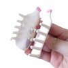 Cute Pig Hair Clip,Acetate Hair Clip,Small Claw Clip for Women, 1 Count (Pack of 1)