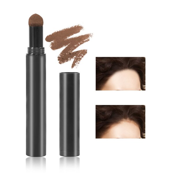 Boobeen Hairline Powder Stick Root Cover Up Instantly Hair Shadow Waterproof Hair Root Concealer For Thinning Hair Root Touch-Up Long-wear Lasting Quick Cover Hair Root
