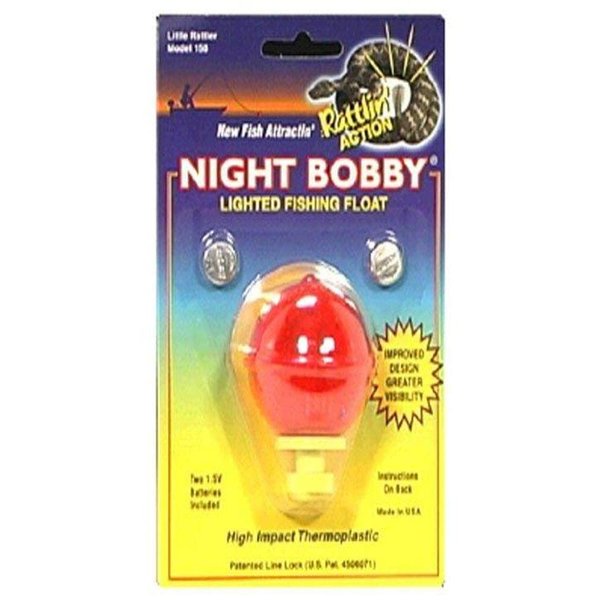 Night Bobby 158-R Lighted Fishing Float (Red, 1-3/4 Inch)