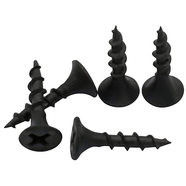 Toofix 3/4 Inch N.6 Coarse Thread Drywall Screw, Sharp Point, Black, 2 Bugle Head Phillips Drive, 1 Lb. Ideal Screw for Drywall Sheetrock, Wood, and More, 400 Screws