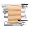 Blisstime Set of 42 Clay Sculpting Tool Wooden Handle Pottery Carving Tool Kit