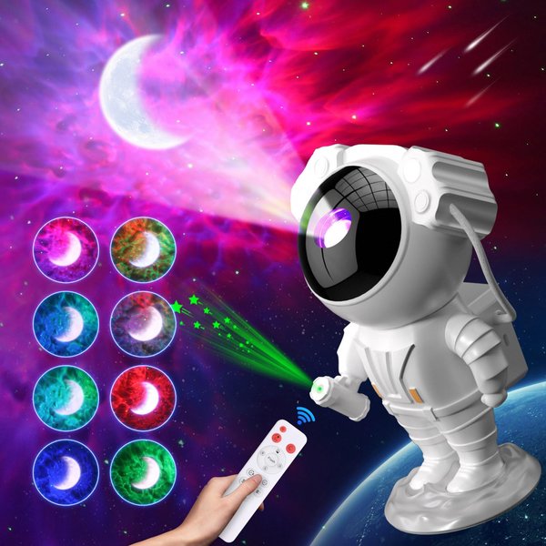 Astronaut Galaxy Projector for Bedroom, Star Projector Galaxy Light, Galaxy Light Projector, Night Light for Kids with Timer and Remote Control for Ceiling,Party,Game Room,Xmas New Year Gifts Ideas