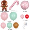 Christmas Balloon Arch Kit, 18" 10" 5" Christmas Balloons Decoratons with Christmas Foil Balloons for Christmas Party Decorations Xmas New Year Birthday Party Supplies