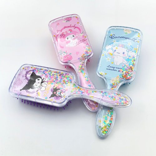 FourFine Cute Hair Brush Detangling Brush Glide Through Tangles With Ease For All Hair Types for Women Girls Teenagers Wet or Dry Hair (Pink)