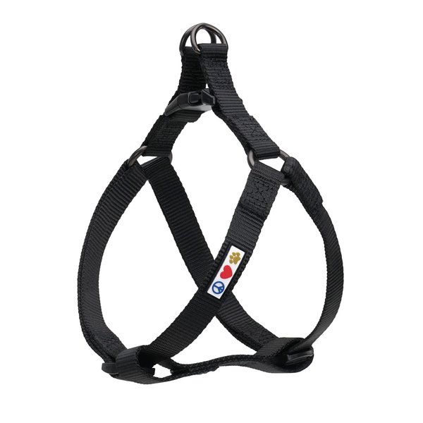 Pawtitas Solid Color Step in Dog Harness or Vest Harness Dog Training Walking of Your Puppy Harness Small Dog Harness Black Dog Harness