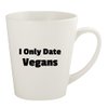 Knick Knack Gifts I Only Date Vegans - 12oz Ceramic Latte Coffee Mug Cup