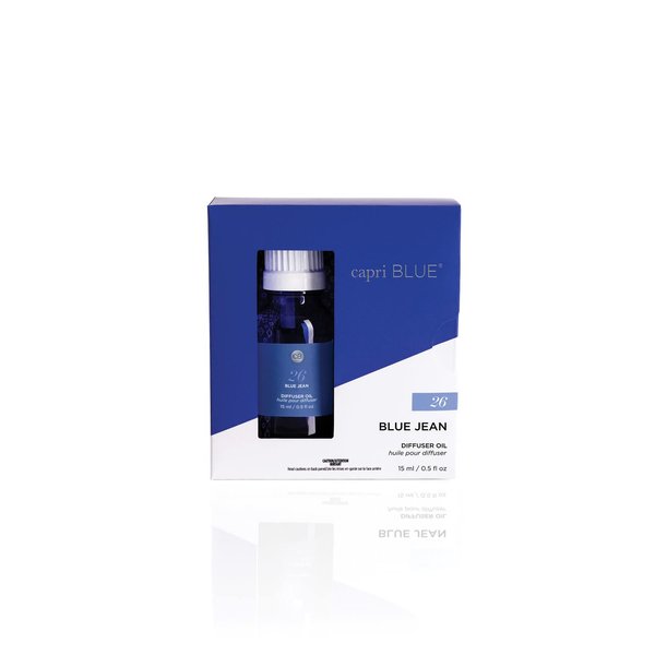 Capri Blue Blue Jean Electric Oil Diffuser Refill - Use with Electric Aromatherapy Scent Diffusers for Home (0.5 fl oz)