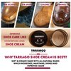 Tarrago Shoe Cream Professional Shoe Polish for Leather Boots, Shoes, Purse, Furniture Eco Friendly Leather Conditioner 1.7oz - Pale Orange #103
