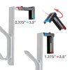 Officemate Double Coat Hooks for Cubicle Panels, Adjustable, Comes in 2 Pack (22009) Black