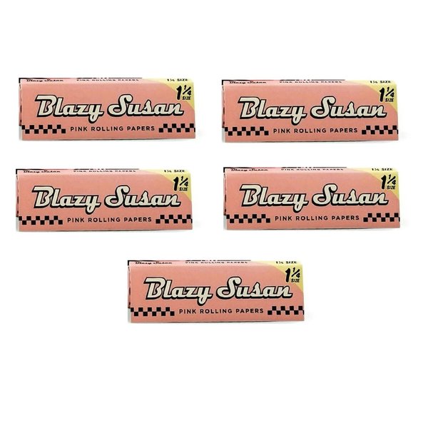 BLAZY Susan 1 1/4 Rolling Papers 5 Packs 50 Sheets PER Pack