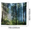 Llamazing Forest Tapestry Home Decor Landscape Tapestry Living Room Bedroom Decoration Tapestry Magic Tapestry Curtain (Morning Forest, 78''L×60''W)