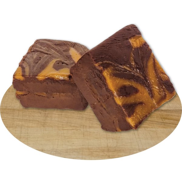 The Amish-Buggy Home Made Creamy Chocolate Caramel Fudge - 1 Lb Box