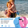 Waterproof Air Tag Bracelet for Kids(2 Pack), Soft Silicone Air Tag Hidden Wristband Kids, Lightweight GPS Tracker Compatible with Apple AirTag (Grow in Dark Blue & Pink)