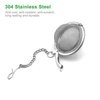 GOLF Tea Infuser,Extra Fine Mesh Tea Cup Filter Silicone Handle Stainless Steel Tea Strainer for Brew Loose Leaf Tea (12Pcs Tea Infuser)