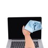 KLNYOO Microfiber Glass Cleaning Cloths Lint Free Streak Free Quickly and Easily Clean Windows & Mirrors Without Chemicals Polishing Cloth 16x16 Inch 8 Pack Blue