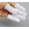 Onwon 100 Pieces Finger Cots Cotton Finger Guards Elastic Fabric Finger Gloves Finger Protection