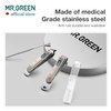 MR.GREEN Portable Manicure Sets Pedicure kits Stainless Steel Nail Clippers Tool Travel Grooming Case Nail Scissors Gift Box (Mr-6104)