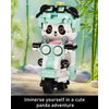 SATHIBI Cute Motorcycle Panda Building Set,Kids Mini Animals Building Blocks Toy,Adults Home Decor,Ideal Gift for Boys Girls 6+(547PCS)