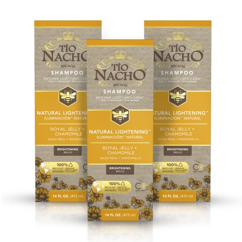TIO NACHO Natural Lightening & Volumizing Shampoo, 14 Ounce, 3 Count